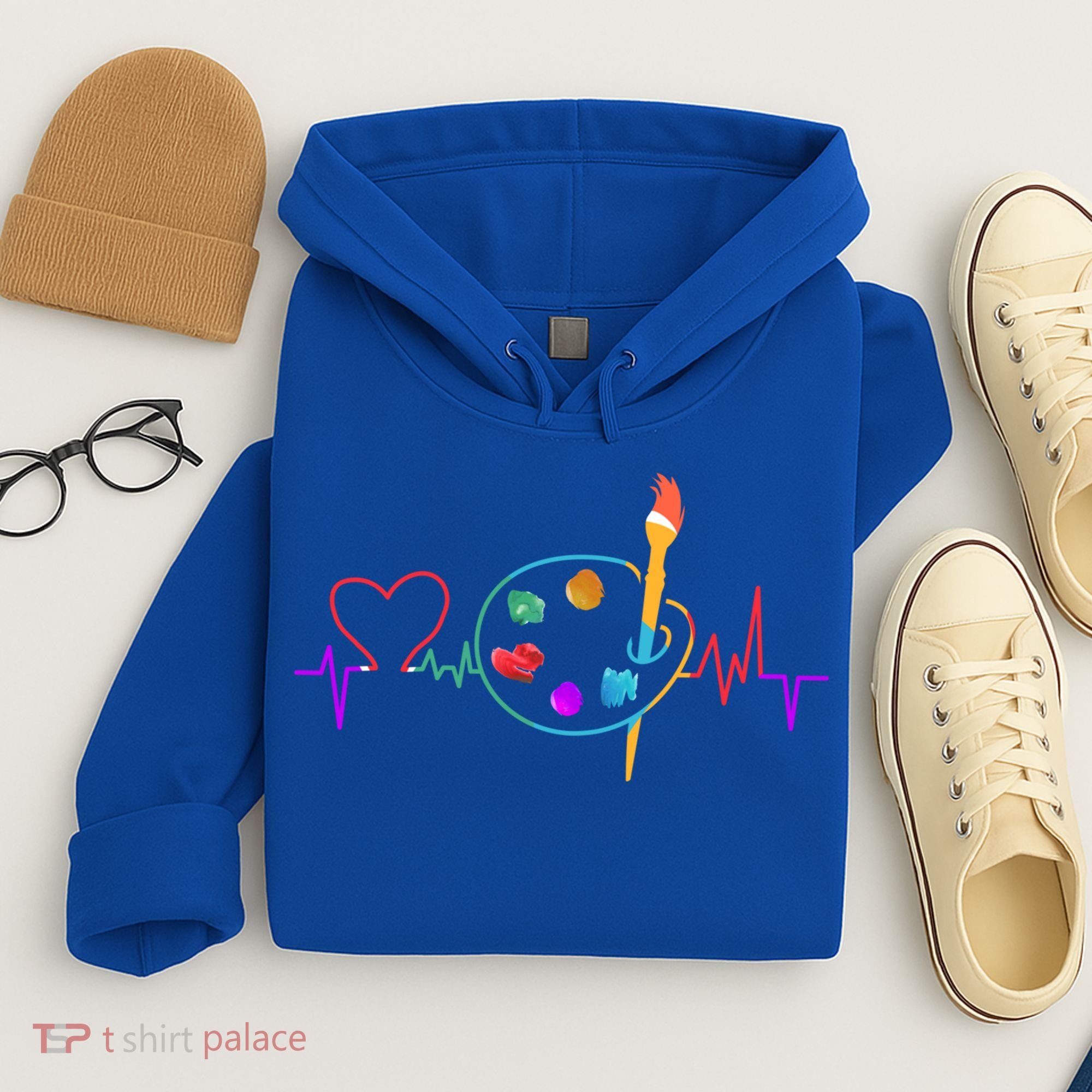 Funny Paint Palette Brush Artist Painter Gift Gift Hoodie