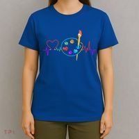 Funny Paint Palette Brush Artist Painter Gift Gift T-Shirt thumb 4