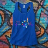 Funny Paint Palette Brush Artist Painter Gift Gift Women's Tank Top thumb 3