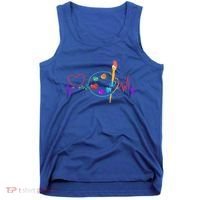 Funny Paint Palette Brush Artist Painter Gift Gift Tank Top thumb 0