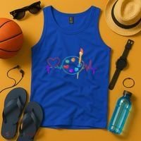 Funny Paint Palette Brush Artist Painter Gift Gift Tank Top thumb 4