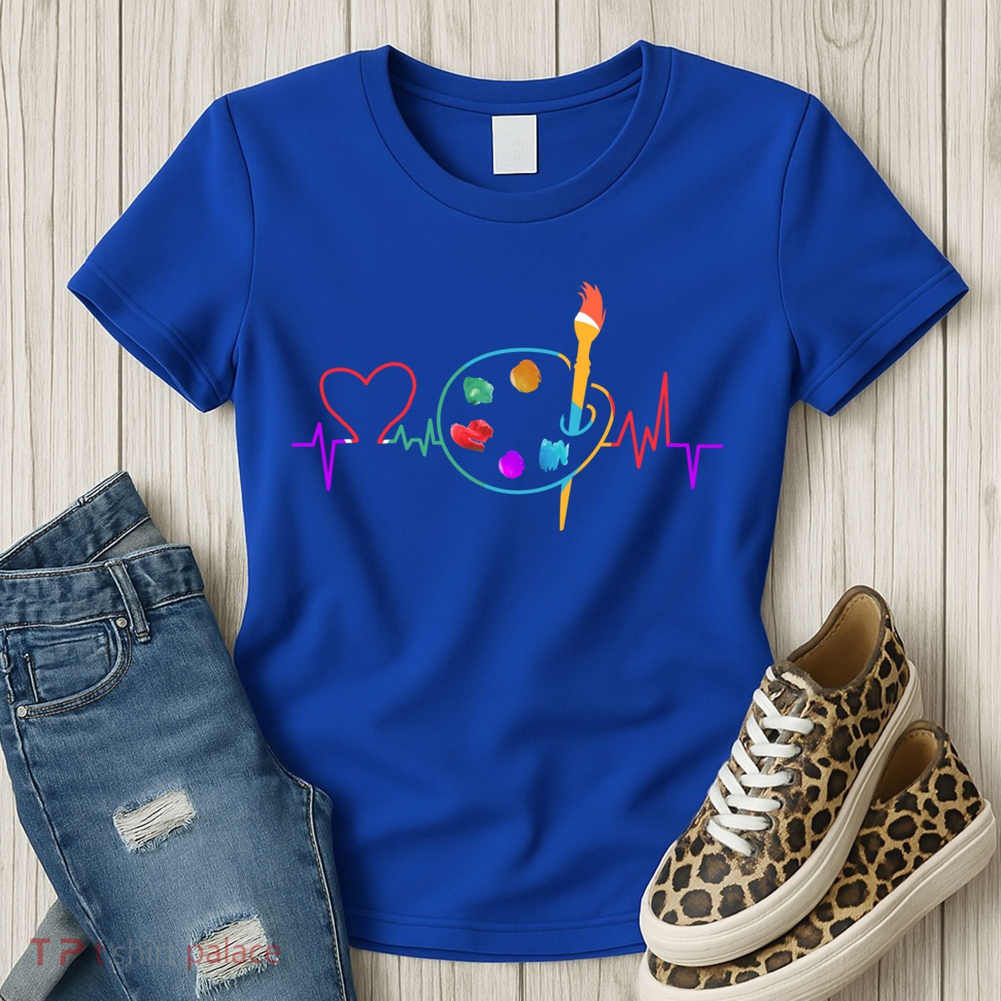Funny Paint Palette Brush Artist Painter Gift Gift Women's T-Shirt