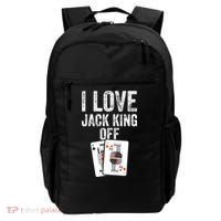 Funny Poker Player Quote Jack King Off Backpack thumb 0