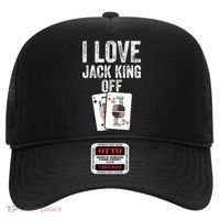 Funny Poker Player Quote Jack King Off Hat thumb 0