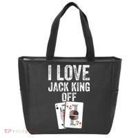 Funny Poker Player Quote Jack King Off Tote Bag thumb 0