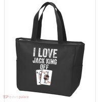 Funny Poker Player Quote Jack King Off Tote Bag thumb 3