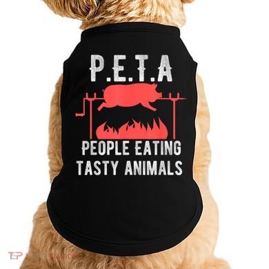 Funny P.E.T.A People Eating Tasty Animals Bbq Doggie Tank