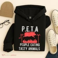 Funny P.E.T.A People Eating Tasty Animals Bbq Hoodie thumb 4