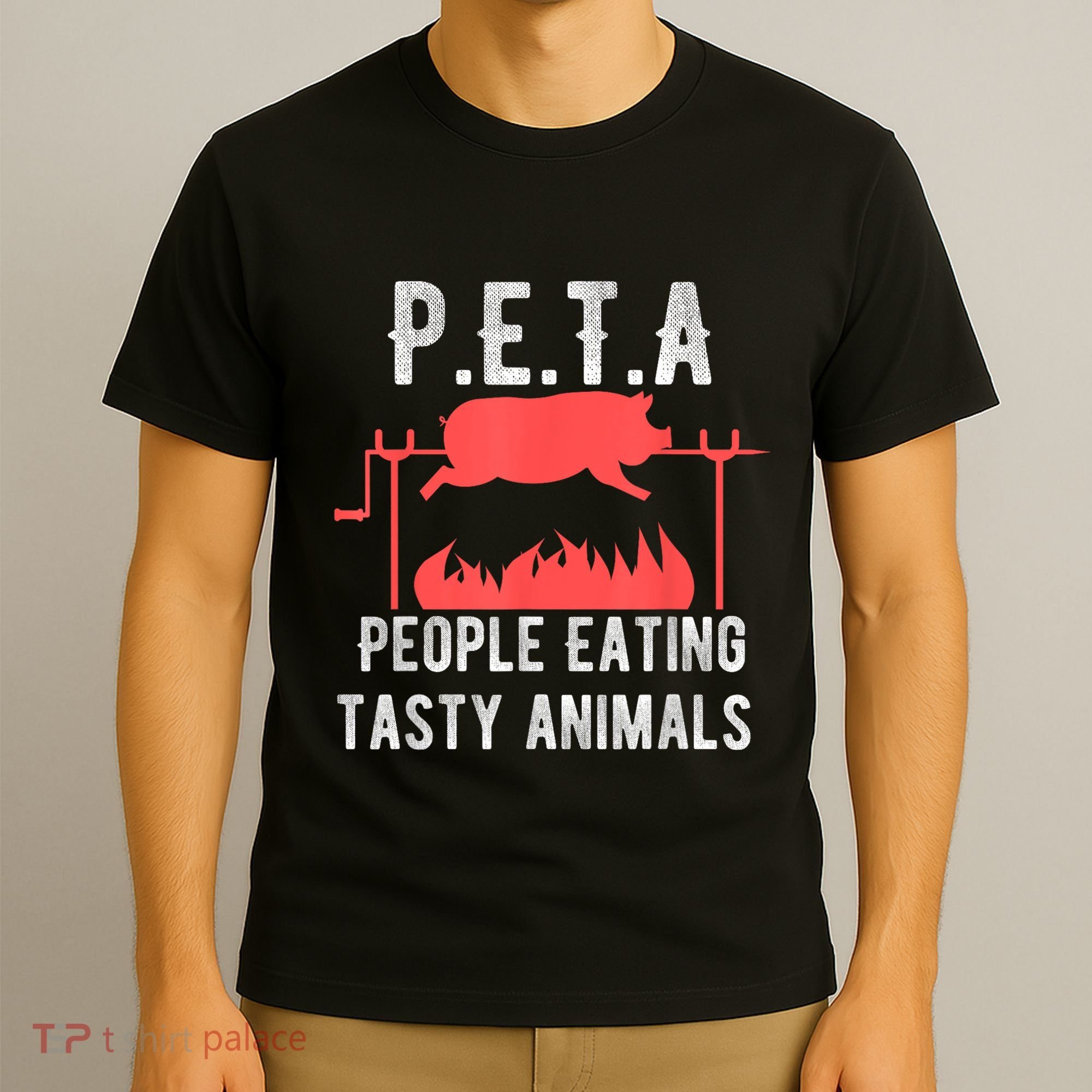 Funny P.E.T.A People Eating Tasty Animals Bbq T-Shirt
