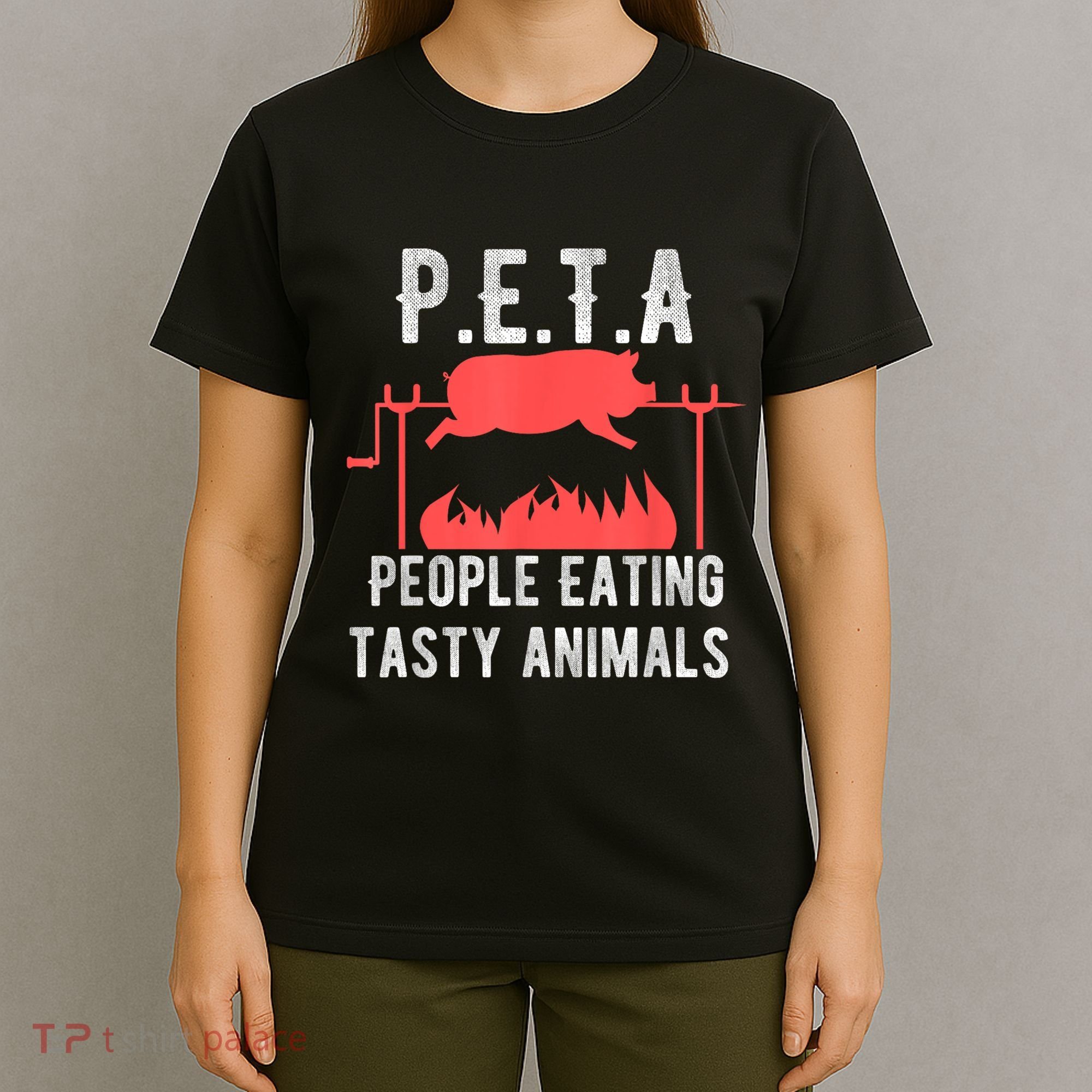 Funny P.E.T.A People Eating Tasty Animals Bbq T-Shirt
