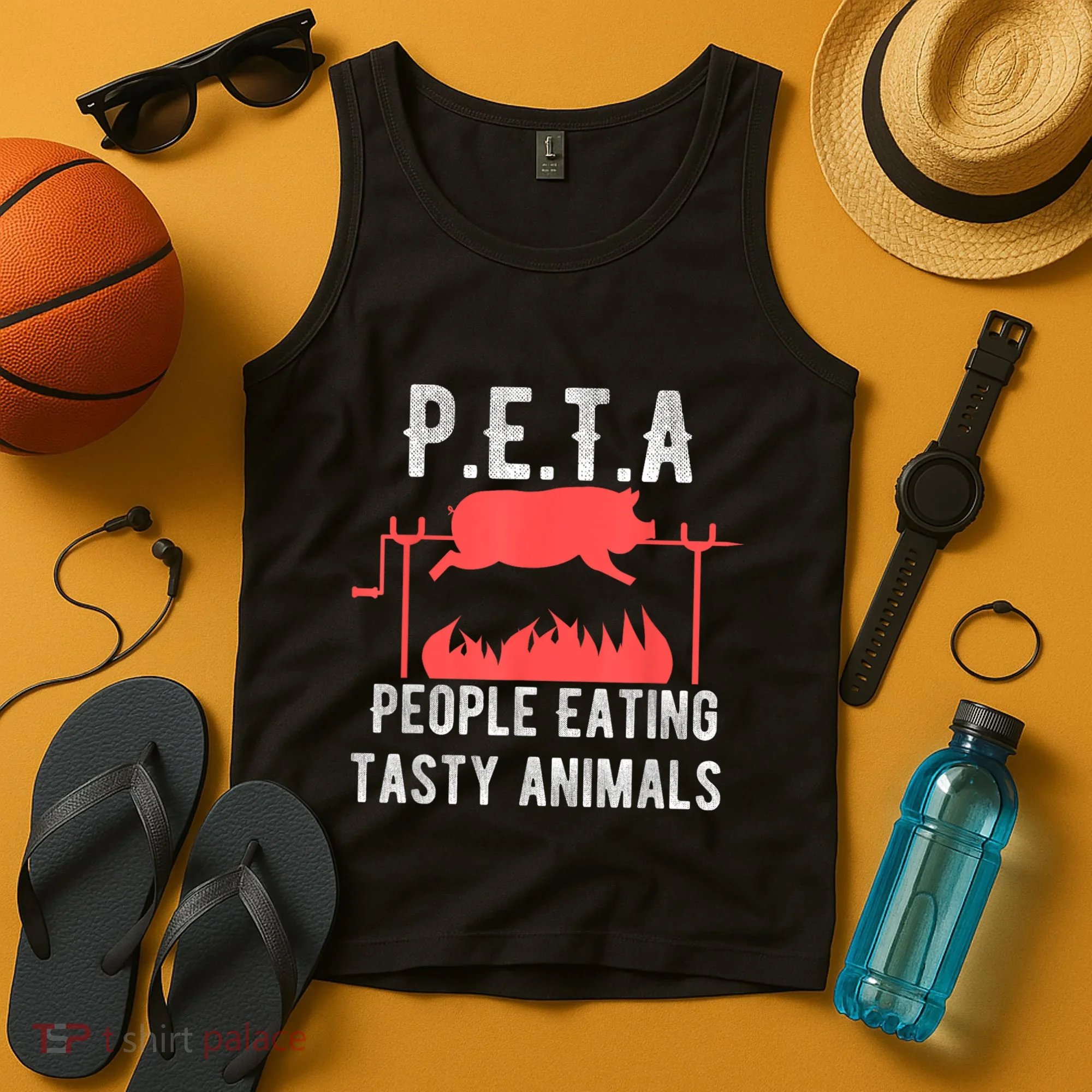 Funny P.E.T.A People Eating Tasty Animals Bbq Tank Top