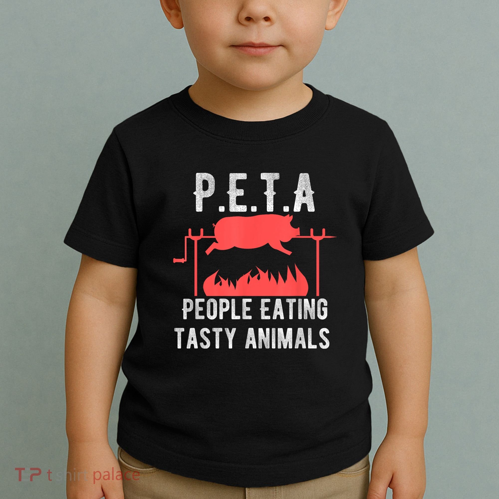Funny P.E.T.A People Eating Tasty Animals Bbq Toddler T-Shirt