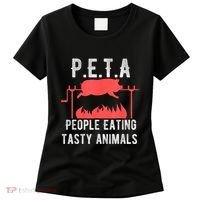 Funny P.E.T.A People Eating Tasty Animals Bbq Women's T-Shirt thumb 0