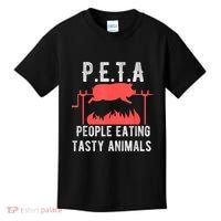 Funny P.E.T.A People Eating Tasty Animals Bbq Kids T-Shirt thumb 0