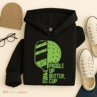 Funny Pickleball Paddle Up Butter Cup Hoodie thumb 4