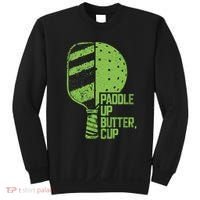 Funny Pickleball Paddle Up Butter Cup Sweatshirt thumb 0