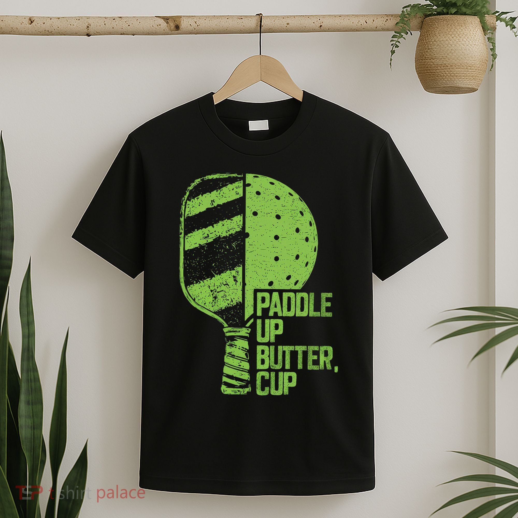 Funny Pickleball Paddle Up Butter Cup T-Shirt