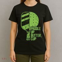 Funny Pickleball Paddle Up Butter Cup T-Shirt thumb 4