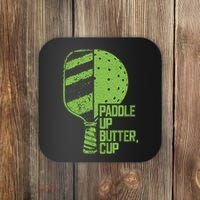 Funny Pickleball Paddle Up Butter Cup Coaster thumb 0