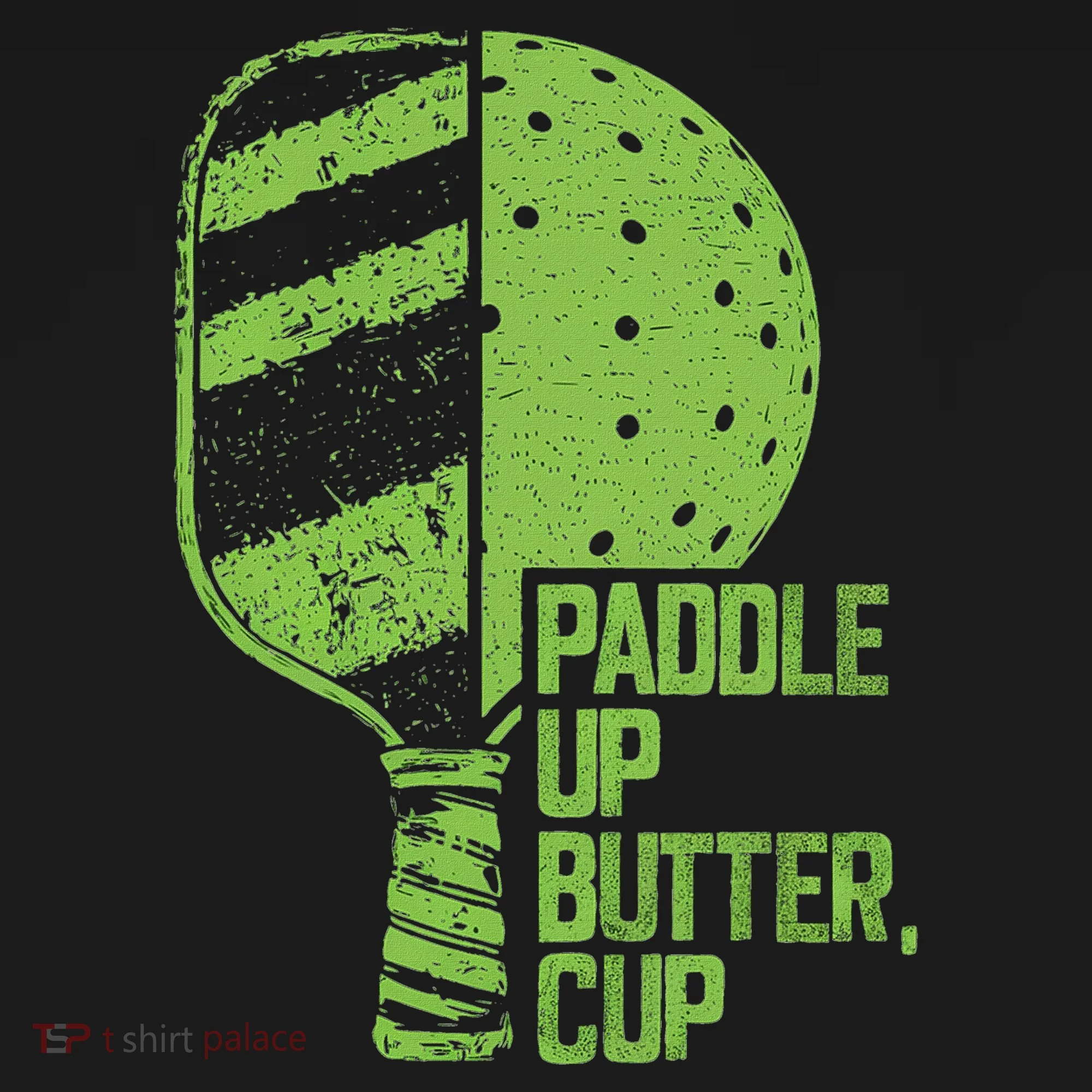 Funny Pickleball Paddle Up Butter Cup Coaster