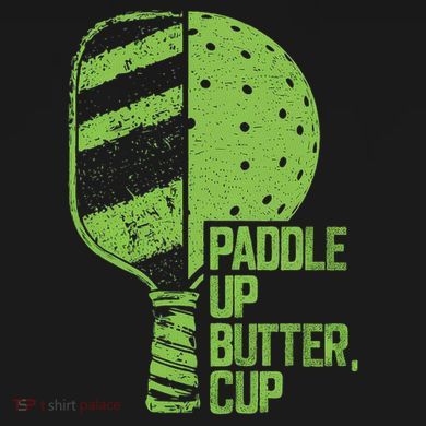 Funny Pickleball Paddle Up Butter Cup Women's Perfect Tri Tunic Long Sleeve Shirt