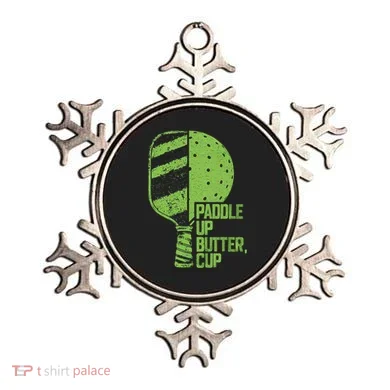 Funny Pickleball Paddle Up Butter Cup Ornament
