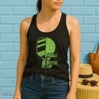 Funny Pickleball Paddle Up Butter Cup Women's Tank Top thumb 2