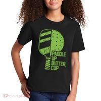 Funny Pickleball Paddle Up Butter Cup Kids T-Shirt thumb 2