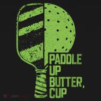 Funny Pickleball Paddle Up Butter Cup Kids T-Shirt thumb 4