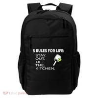 Funny Pickleball Pun Stay Out Of The Kitchen Green Gift Backpack thumb 0