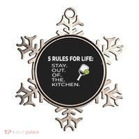 Funny Pickleball Pun Stay Out Of The Kitchen Green Gift Ornament thumb 0