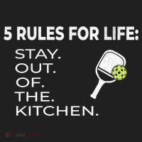 Funny Pickleball Pun Stay Out Of The Kitchen Green Gift Hat thumb 2
