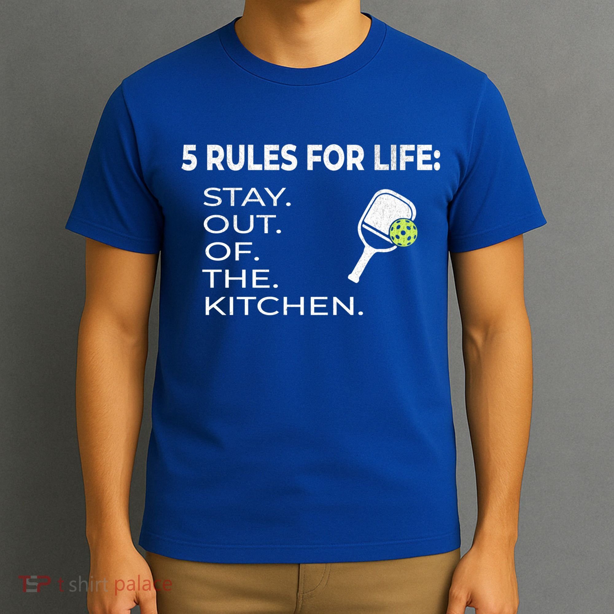 Funny Pickleball Pun Stay Out Of The Kitchen Green Gift T-Shirt