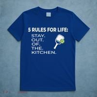 Funny Pickleball Pun Stay Out Of The Kitchen Green Gift T-Shirt thumb 5