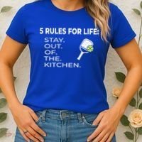 Funny Pickleball Pun Stay Out Of The Kitchen Green Gift Women's T-Shirt thumb 2