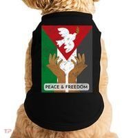 Free Palestine Peace & Freedom Support Palestine And Gaza Doggie Tank thumb 0