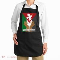 Free Palestine Peace & Freedom Support Palestine And Gaza Apron thumb 2