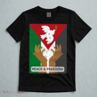 Free Palestine Peace & Freedom Support Palestine And Gaza T-Shirt thumb 5