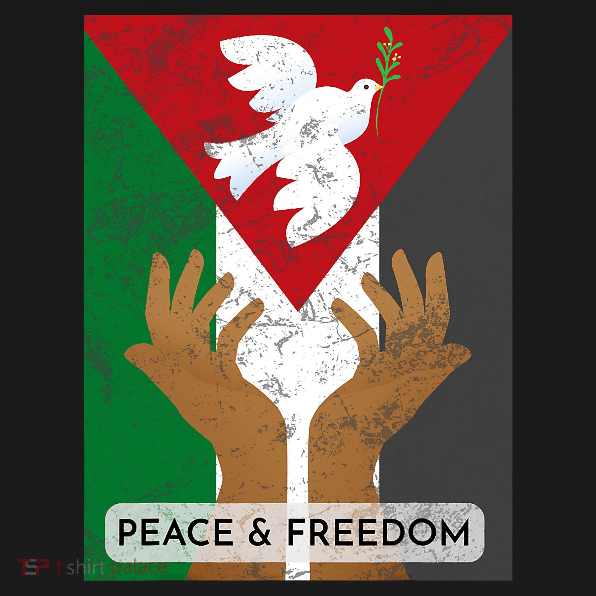 Free Palestine Peace & Freedom Support Palestine And Gaza Women's Hoodie