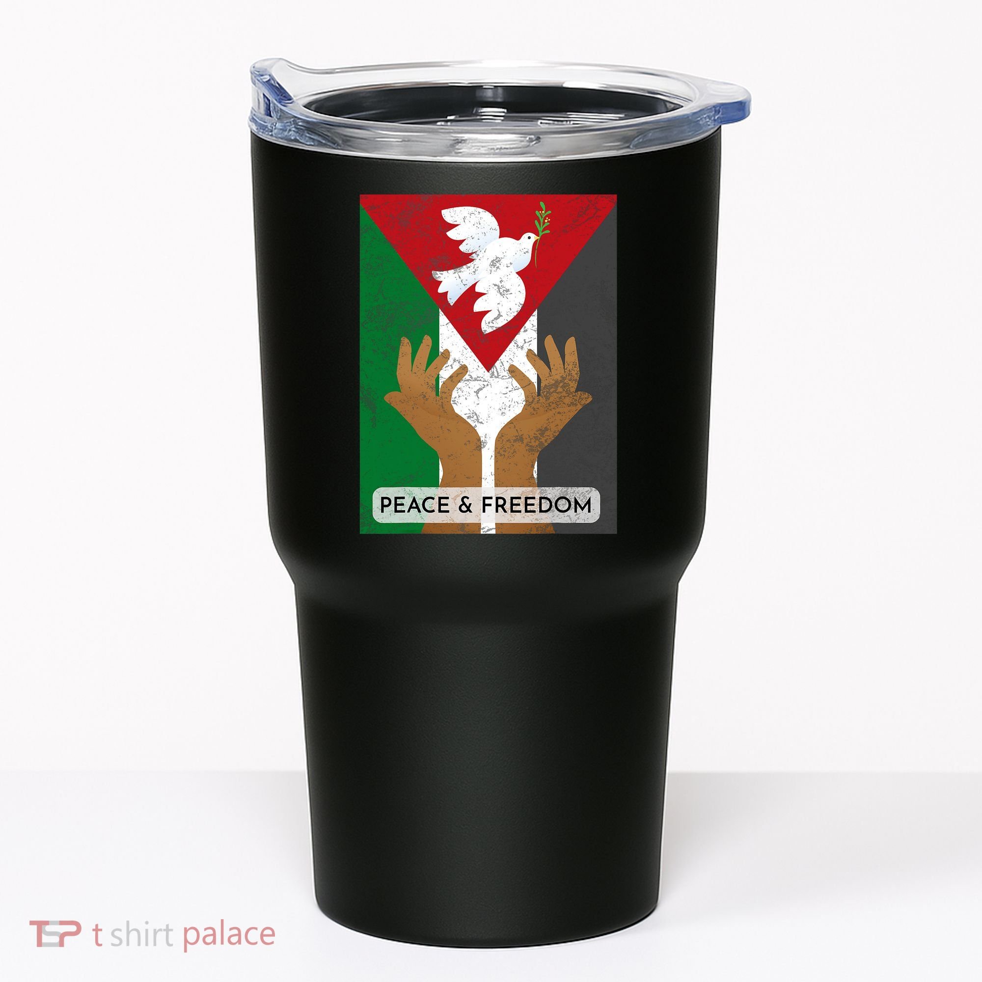Free Palestine Peace & Freedom Support Palestine And Gaza Tumbler