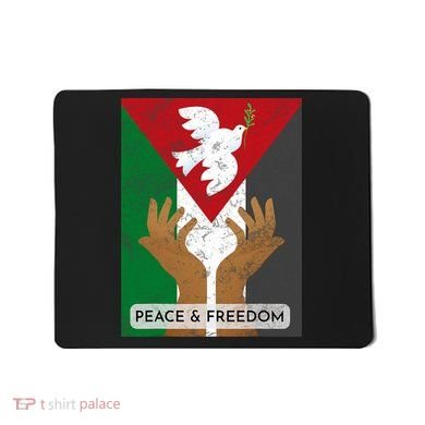 Free Palestine Peace & Freedom Support Palestine And Gaza Mousepad