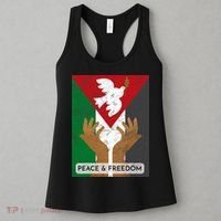 Free Palestine Peace & Freedom Support Palestine And Gaza Women's Tank Top thumb 3