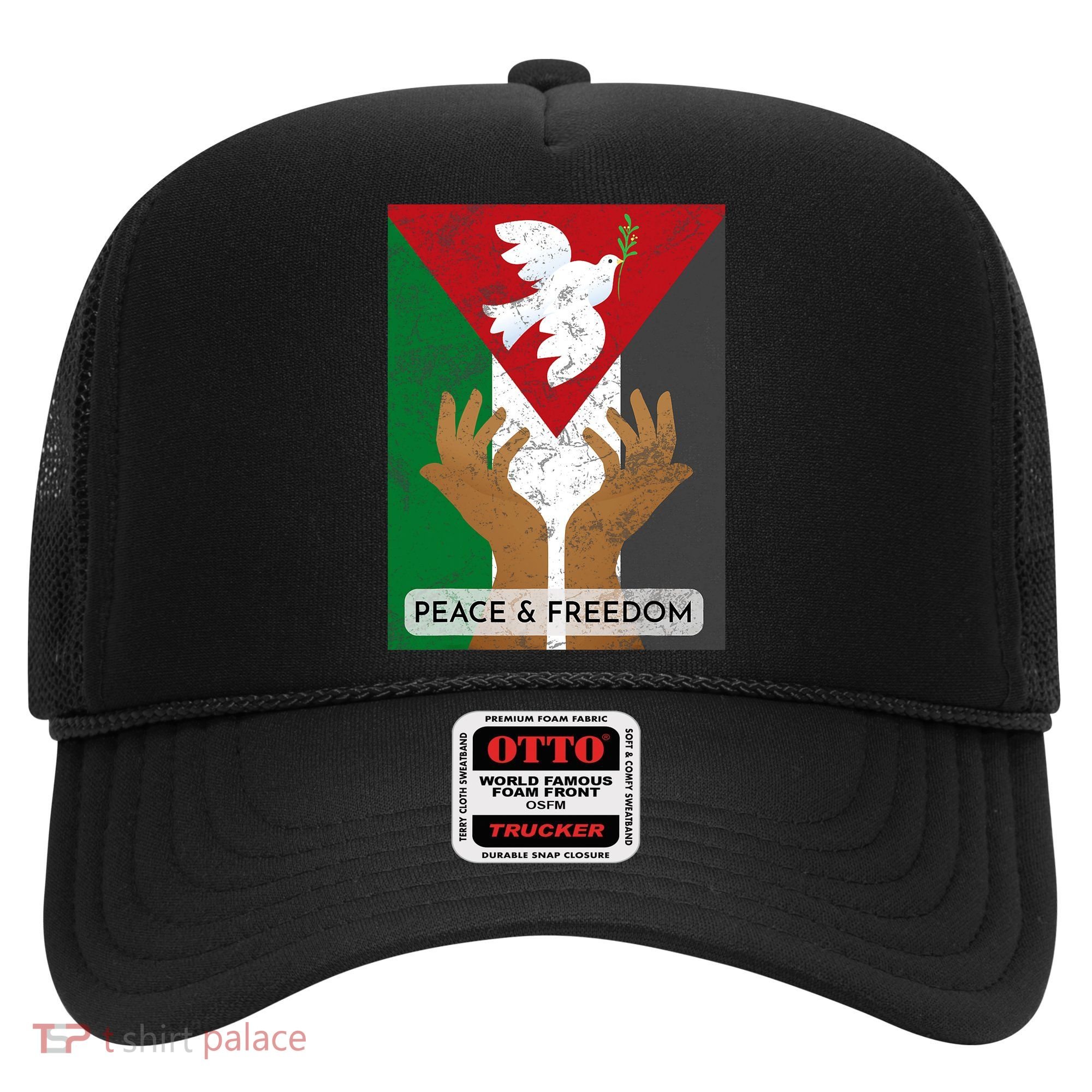 Free Palestine Peace & Freedom Support Palestine And Gaza Hat