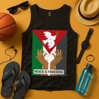 Free Palestine Peace & Freedom Support Palestine And Gaza Tank Top thumb 4