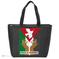 Free Palestine Peace & Freedom Support Palestine And Gaza Tote Bag thumb 0