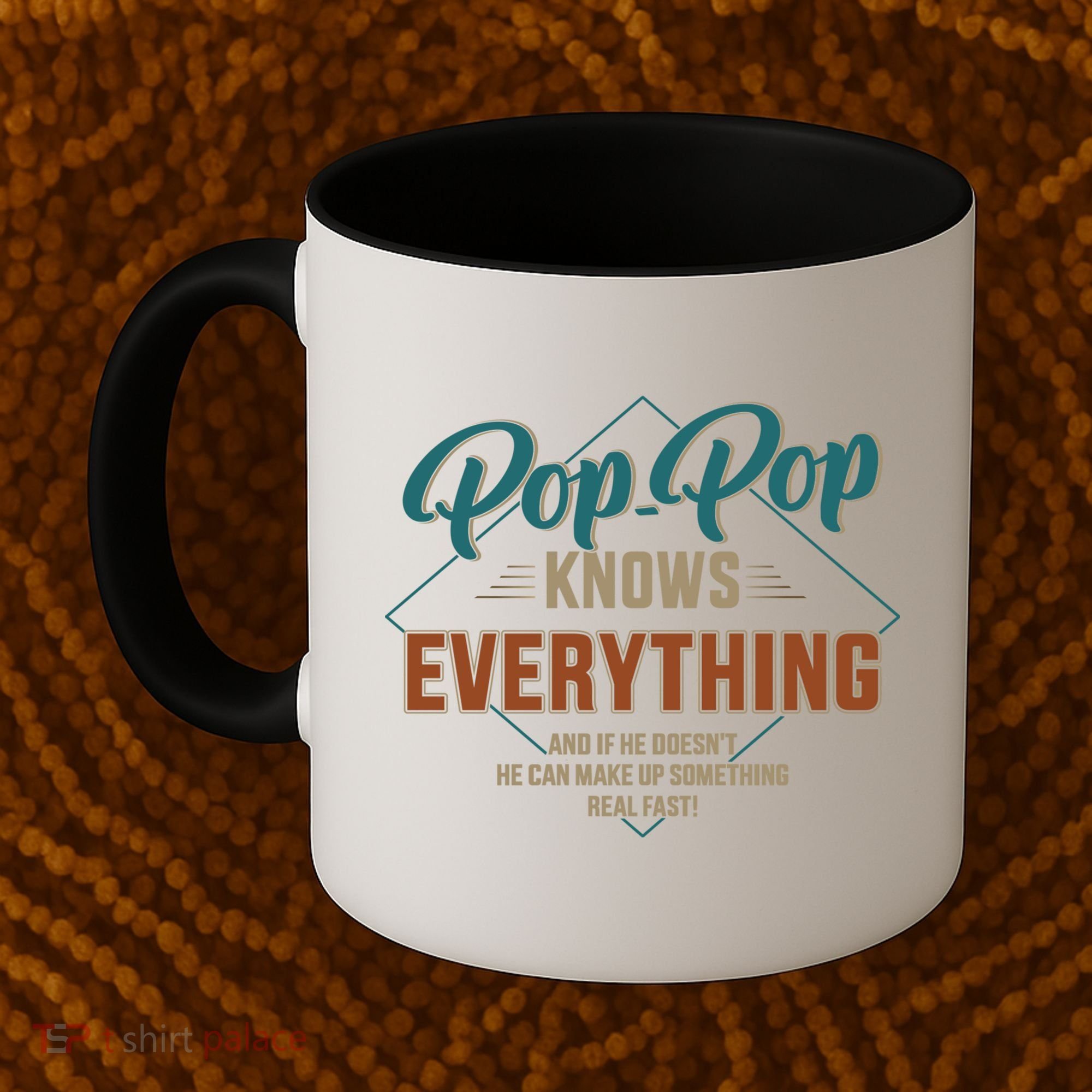 Funny Pop Pop Knows Everything For Grandpa And FatherS Day Meaningful Gift Coffee Mug