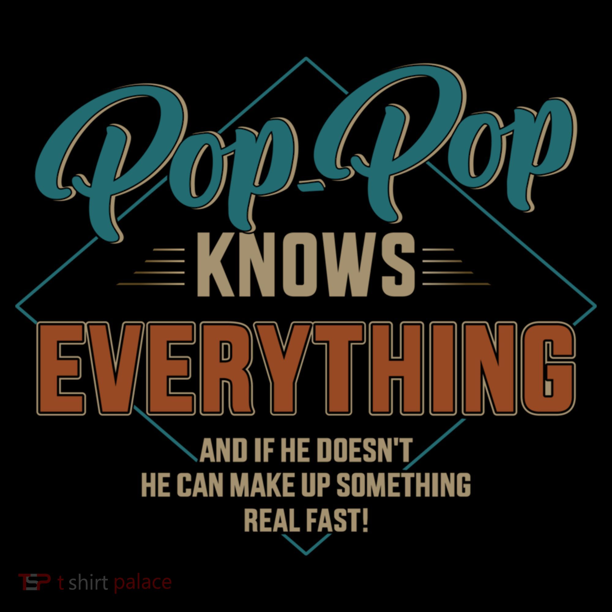 Funny Pop Pop Knows Everything For Grandpa And FatherS Day Meaningful Gift Coffee Mug