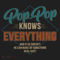 Funny Pop Pop Knows Everything For Grandpa And FatherS Day Meaningful Gift Beanie thumb 2