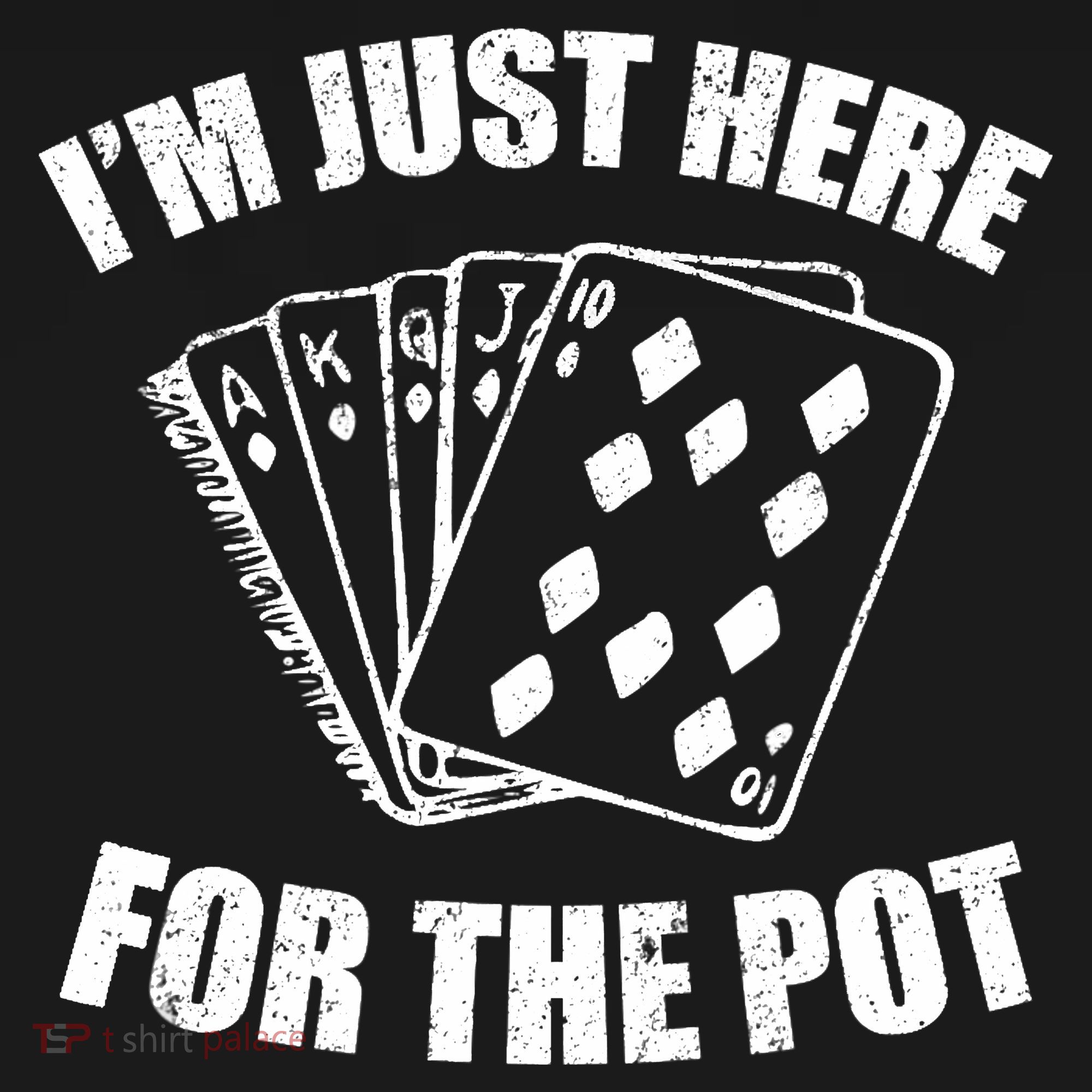 Funny Poker Player Gifts I'm Just Here For The Pot Backpack