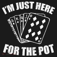 Funny Poker Player Gifts I'm Just Here For The Pot Ornament thumb 1